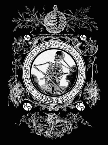Pittura intitolato "Skull Rubino Propag…" da Tony Rubino, Opera d'arte originale, Acrilico Montato su Telaio per barella in…