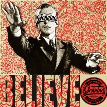 Pintura intitulada "Rubino Believe" por Tony Rubino, Obras de arte originais, Acrílico Montado em Armação em madeira