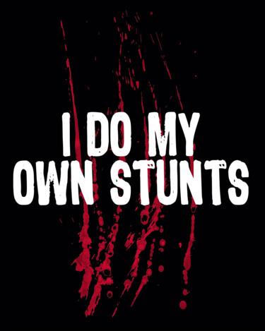 Ζωγραφική με τίτλο "I Do My Own Stunts…" από Tony Rubino, Αυθεντικά έργα τέχνης, Ακρυλικό Τοποθετήθηκε στο Ξύλινο φορείο σκε…