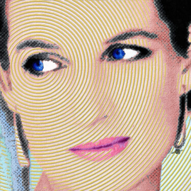 Collages getiteld "Princess Lady Diana…" door Tony Rubino, Origineel Kunstwerk, Digitaal Schilderwerk Gemonteerd op Frame vo…