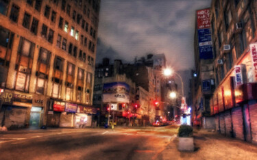 Цифровое искусство под названием "New York City Skyli…" - Tony Rubino, Подлинное произведение искусства, Цифровая живопись У…