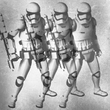 Картина под названием "Storm Trooper Star…" - Tony Rubino, Подлинное произведение искусства, Цифровая печать Установлен на Д…