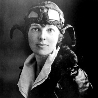 Impressões e gravuras intitulada "Amelia Earhart 2" por Tony Rubino, Obras de arte originais, Acrílico Montado em Armação em…