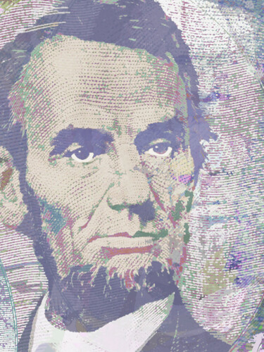 Pintura titulada "Lincoln Reimagined…" por Tony Rubino, Obra de arte original, Acrílico Montado en Bastidor de camilla de ma…