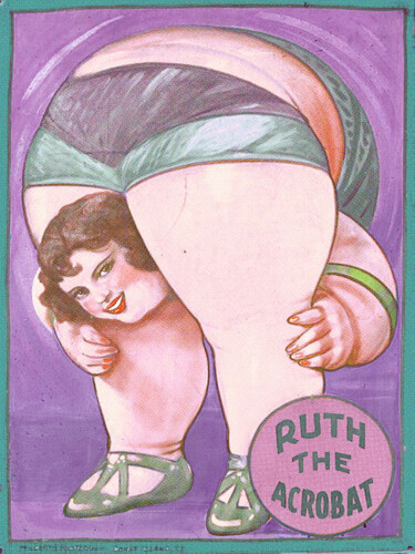 Painting titled "Ruth The Acrobat Ci…" by Tony Rubino, Original Artwork, Acrylic Mounted on Wood Stretcher frame