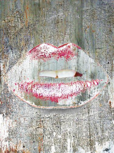 Картина под названием "Iron Kiss 2" - Tony Rubino, Подлинное произведение искусства, Акрил Установлен на Деревянная рама для…
