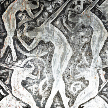 Pittura intitolato "Silver Woman In The…" da Tony Rubino, Opera d'arte originale, Acrilico Montato su Telaio per barella in…