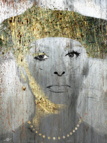 Peinture intitulée "Silver Screen Sophi…" par Tony Rubino, Œuvre d'art originale, Acrylique Monté sur Châssis en bois