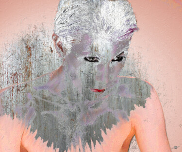 Pittura intitolato "Silver Woman 11" da Tony Rubino, Opera d'arte originale, Acrilico Montato su Telaio per barella in legno