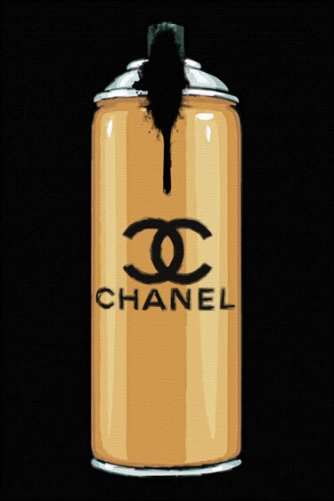 Painting titled "Chanel No. 5 Perfum…" by Tony Rubino, Original Artwork, Acrylic Mounted on Wood Stretcher frame