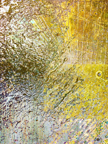 Картина под названием "Aqua Metallic Serie…" - Tony Rubino, Подлинное произведение искусства, Акрил Установлен на Деревянная…
