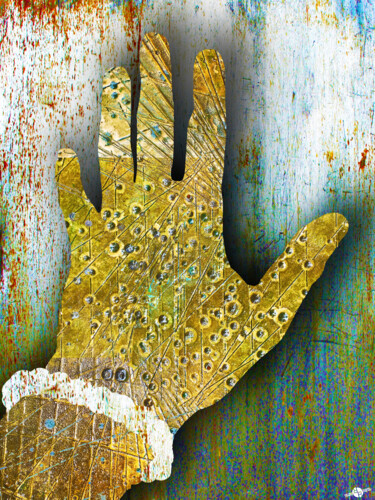 Malerei mit dem Titel "Rubino Hands Study 2" von Tony Rubino, Original-Kunstwerk, Acryl Auf Keilrahmen aus Holz montiert