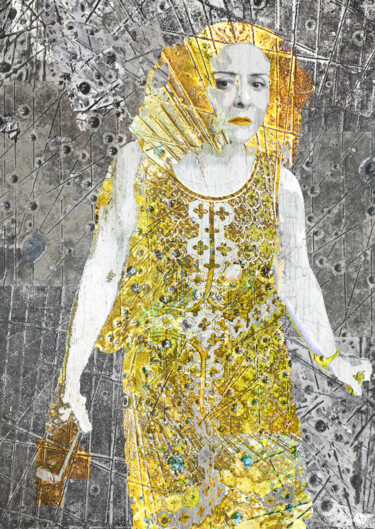 Pintura titulada "Area Woman" por Tony Rubino, Obra de arte original, Acrílico Montado en Bastidor de camilla de madera