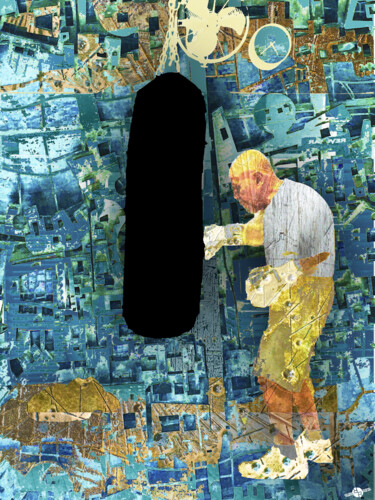 Картина под названием "The Distance" - Tony Rubino, Подлинное произведение искусства, Акрил Установлен на Деревянная рама дл…