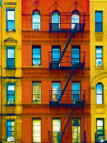 Malerei mit dem Titel "New York City Apart…" von Tony Rubino, Original-Kunstwerk, Acryl Auf Keilrahmen aus Holz montiert