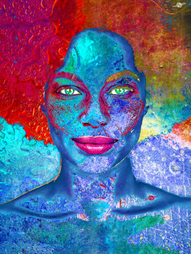 Pintura titulada "woman, beautiful, p…" por Tony Rubino, Obra de arte original, Acrílico Montado en Bastidor de camilla de m…