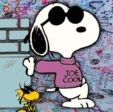 Snoopy And Woodstock Charlie Brown Peanuts 4 Painting titled "Snoopy And Woodstoc…" by Tony Rubino, Original Artwork, Acrylic Mounted on Wood Stretcher frame