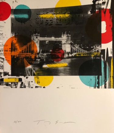 Incisioni, stampe intitolato "london.jpeg" da Tony Soulié, Opera d'arte originale, Litografia