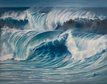 Painting titled "Force of Nature" by Tonya Seiler, Original Artwork, Oil