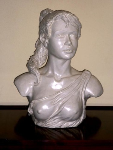 Sculpture titled "ELENA" by Tony Alonzo, Original Artwork, Terra cotta