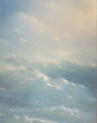Painting titled "Storm" by Tony Mäkinen, Original Artwork, Oil