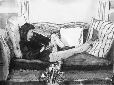 Drawing titled "black and white, in…" by Tony Pereira Ferreira, Original Artwork, Ink