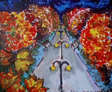 Картина под названием "Аллея (Lane)" - Даниил Грачиков, Подлинное произведение искусства