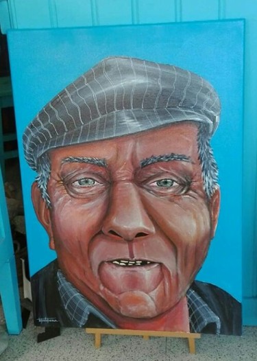 Painting titled "the fisherman who c…" by Topatopera, Original Artwork, Acrylic