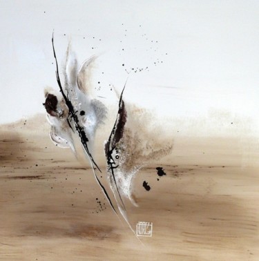 Painting titled "Effet papillon 8" by Torc'H Nanou, Original Artwork