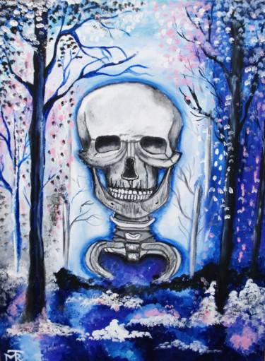 Painting titled "Bones" by Toreodoa Art, Original Artwork, Acrylic