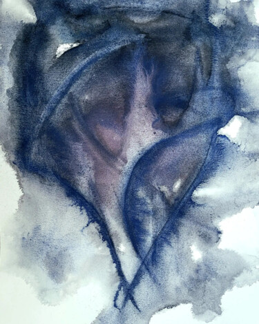 Painting titled "Emotion of guilt in…" by Tori Min, Original Artwork, Watercolor