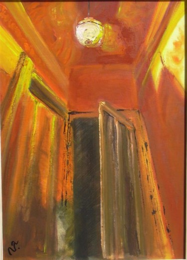 Peinture intitulée "Lanterne" par Nathalie Torrents, Œuvre d'art originale