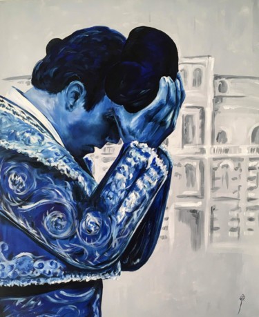 Peinture intitulée "solitude" par Toros Bleus, Œuvre d'art originale, Acrylique