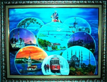 "İstanbul'dan Kesitl…" başlıklı Tablo Hatun Erdem tarafından, Orijinal sanat