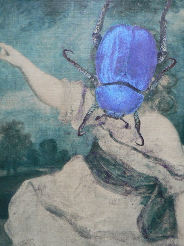 Peinture intitulée "insectes numéro un" par Toross, Œuvre d'art originale, Acrylique Monté sur Châssis en bois