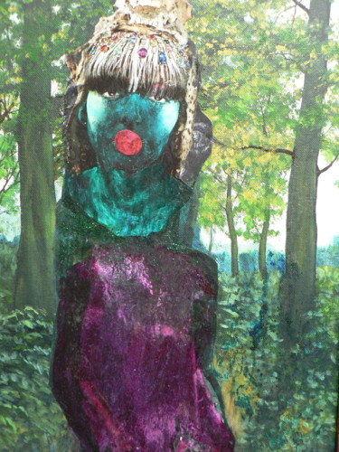 Peinture intitulée "shout" par Toross, Œuvre d'art originale, Acrylique Monté sur Panneau de bois