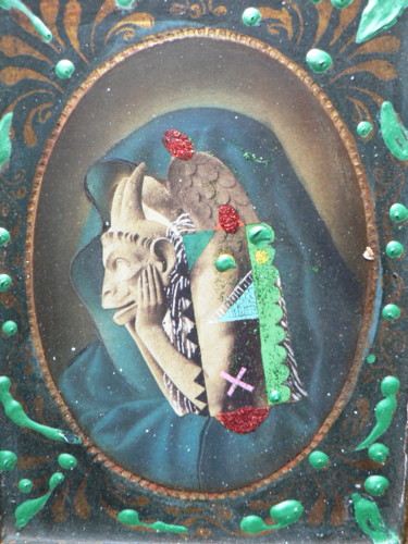 Painting titled "PARIS" by Toross, Original Artwork, Acrylic Mounted on Wood Panel