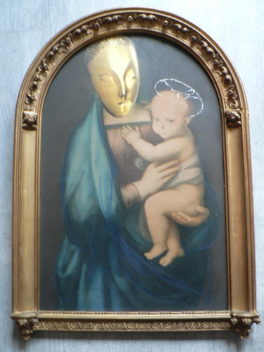 Painting titled "vinci toross deux" by Toross, Original Artwork, Acrylic Mounted on Wood Stretcher frame