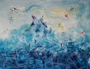 Peinture intitulée "Atlantide" par Michèle Tortissier, Œuvre d'art originale, Acrylique