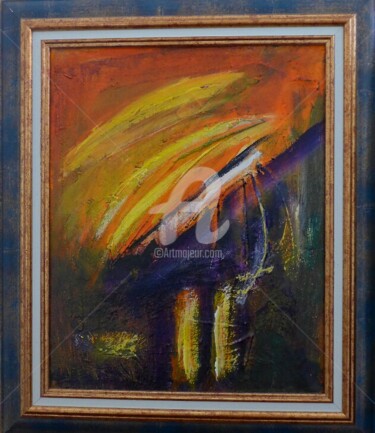 Peinture intitulée "sunrise-acry-41x33-…" par Pierre Boue-Duberge, Œuvre d'art originale