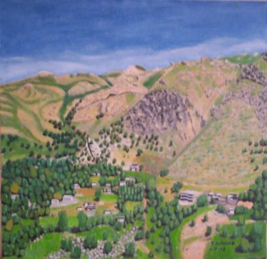 Painting titled "gundé gésnéxé" by Tossoun Nadoyan, Original Artwork