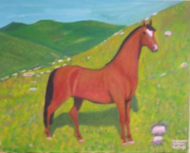 Painting titled "xort, le chevale Xo…" by Tossoun Nadoyan, Original Artwork