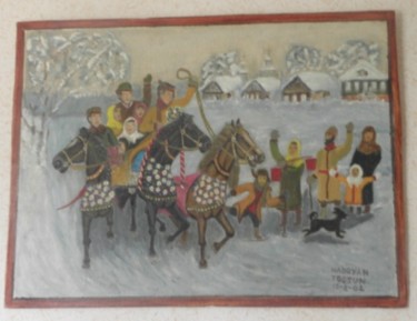 Painting titled "zvestana russiaie" by Tossoun Nadoyan, Original Artwork