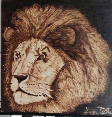 Drawing titled "Re leone" by Luigi Tosti, Original Artwork, Other