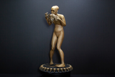 Sculpture intitulée "Sopor Aeternus cosp…" par Tot_artstudio, Œuvre d'art originale, Résine