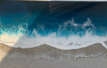 Pintura intitulada "Playa suave" por Tota. Maribel Gm, Obras de arte originais, Acrílico