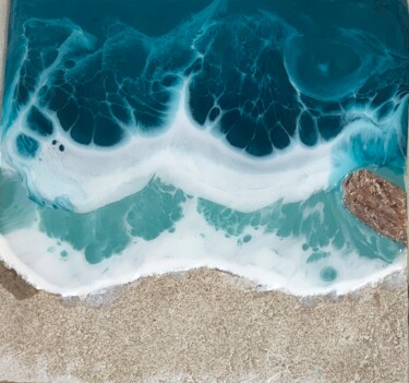 Ζωγραφική με τίτλο "Bigs waves" από Tota. Maribel Gm, Αυθεντικά έργα τέχνης, Ακρυλικό