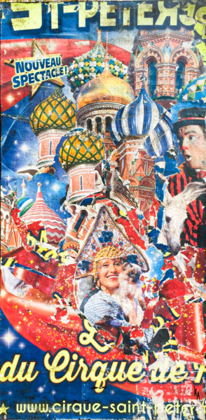 Collages intitulée "Saint Petersbourg" par Ka, Œuvre d'art originale, Collages