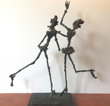 Escultura intitulada "Dancing with Casano…" por Erno Toth, Obras de arte originais, Bronze