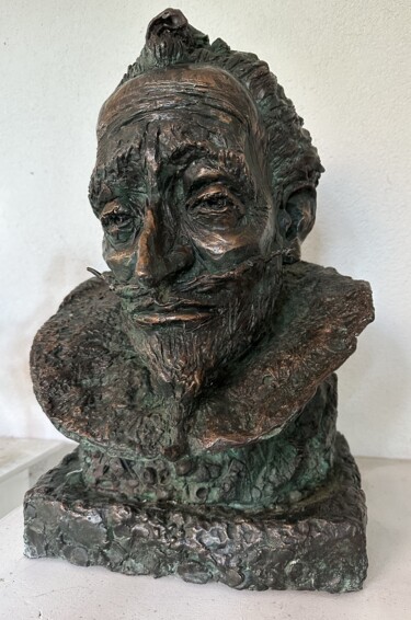 Sculpture intitulée "Don Quixote De La M…" par Erno Toth, Œuvre d'art originale, Bronze